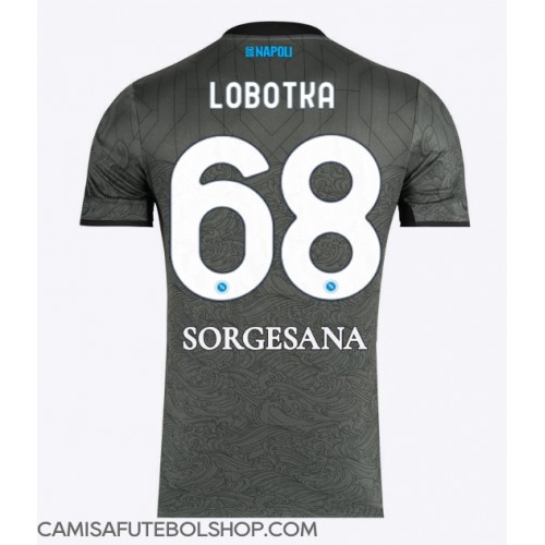 Camisa de time de futebol SSC Napoli Stanislav Lobotka #68 Replicas 3º Equipamento 2024-25 Manga Curta